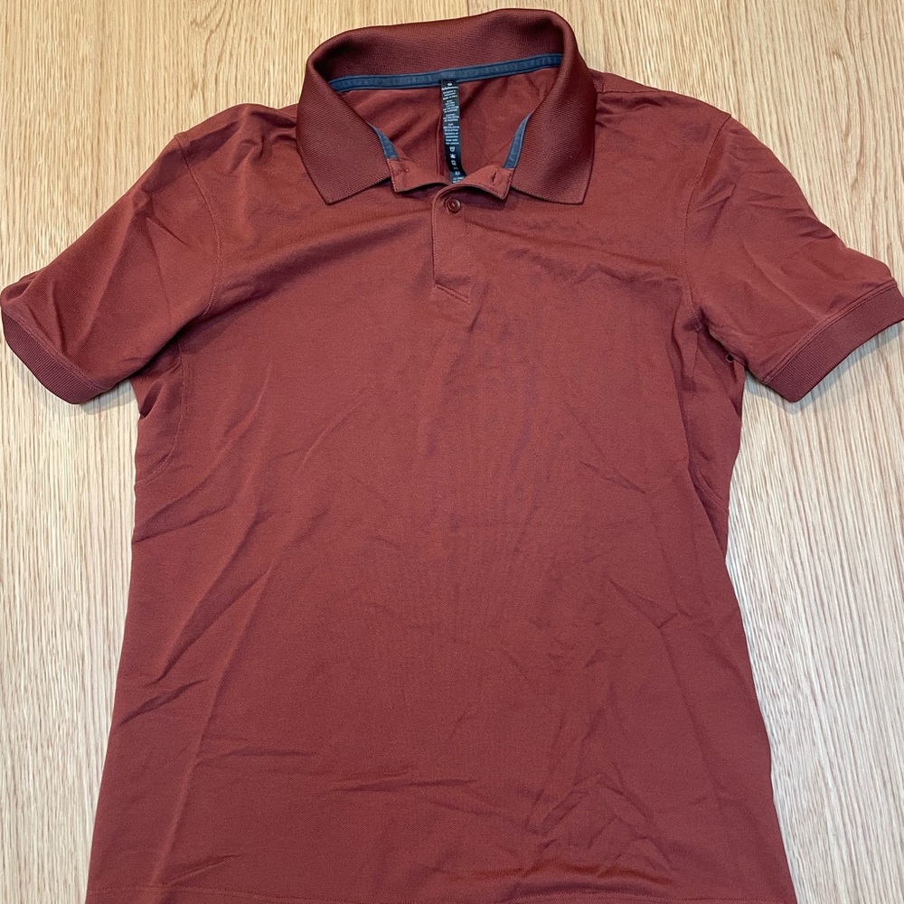 Lululemon Men's Polo Shirt - Rust